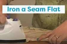 Iron a Seam Flat Knitting Tutorial