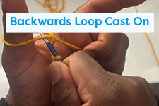 Backwards Loop Cast On Knitting Tutorial
