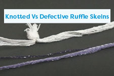 Knotted Vs Defective Ruffle Skeins Knitting Tutorial