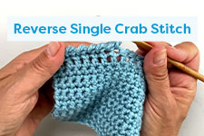 Reverse Single Crab Stitch Crochet Tutorial