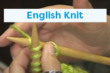 Knit English Style Knitting Tutorial