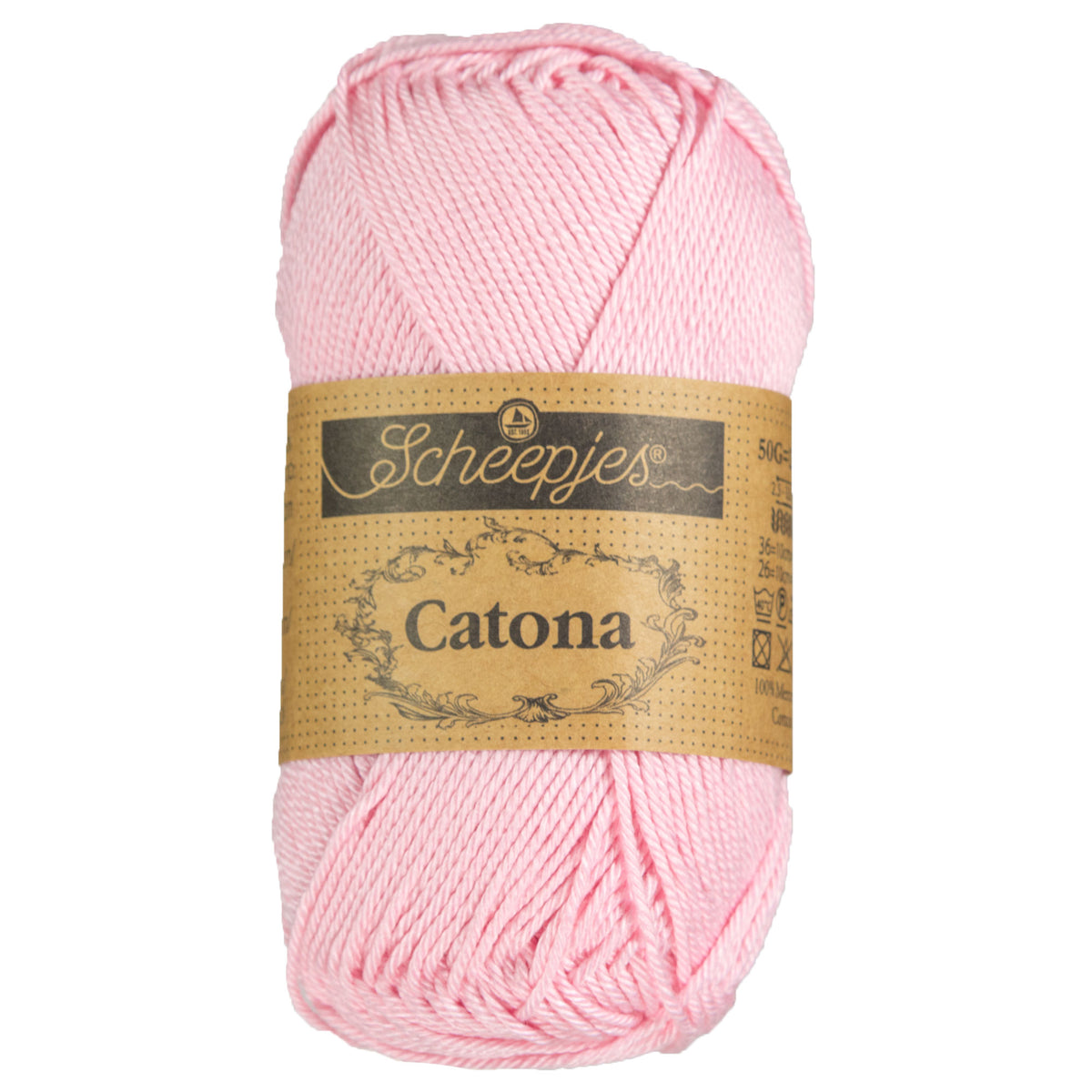 Scheepjes Catona Yarn - 246 Icy Pink - Zoom Image
