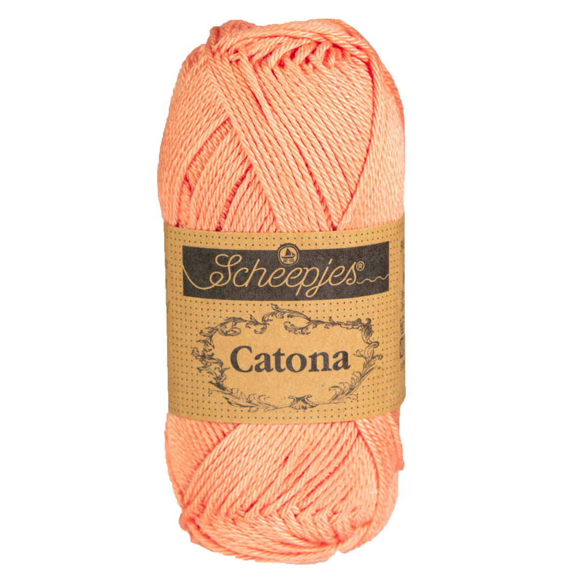 Scheepjes Catona Yarn - 524 Apricot - Zoom Image