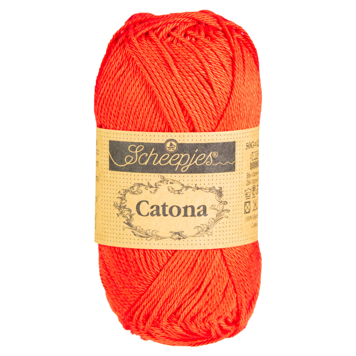 Scheepjes Catona Yarn - 390 Poppy Rose - Zoom Image
