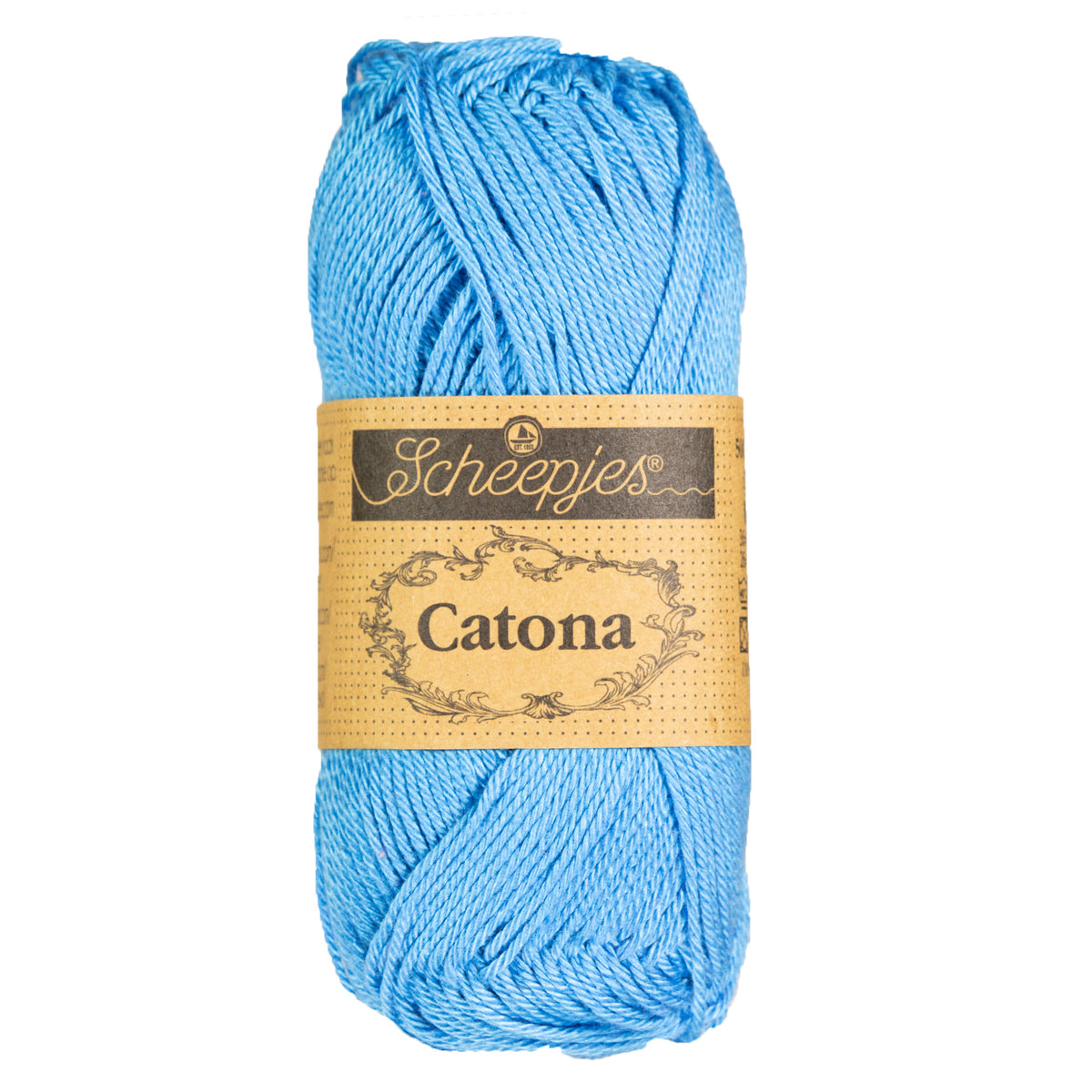 Scheepjes Catona Yarn - 384 Powder Blue - Zoom Image
