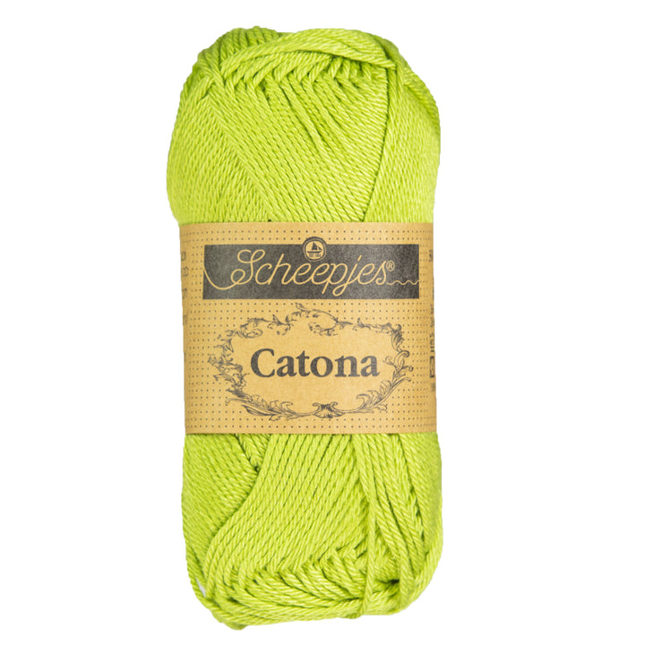 Scheepjes Catona Yarn - 512 Lime - Zoom Image