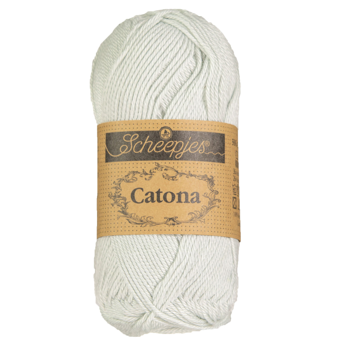 Scheepjes Catona Yarn - 172 Light Silver - Zoom Image
