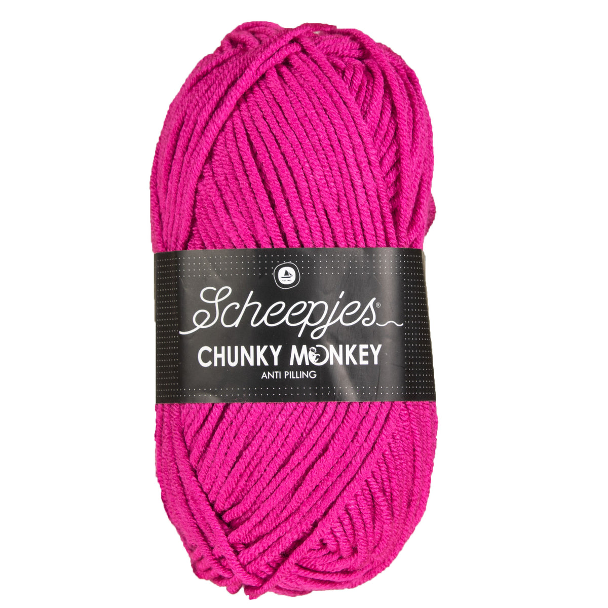 Scheepjes Chunky Monkey Yarn - 1827 Deep Fuchsia - Zoom Image
