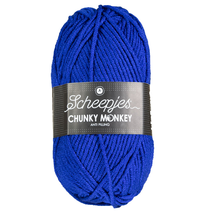 Scheepjes Chunky Monkey Yarn - 1117 Royal Blue - Zoom Image