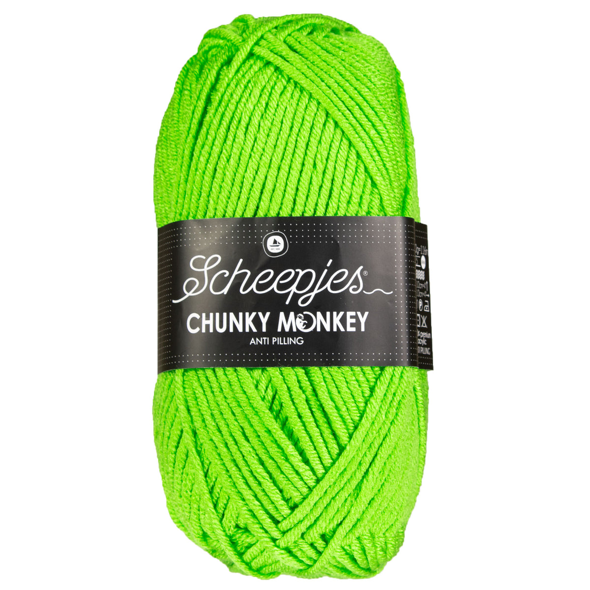 Scheepjes Chunky Monkey Yarn - 1821 Lime - Zoom Image
