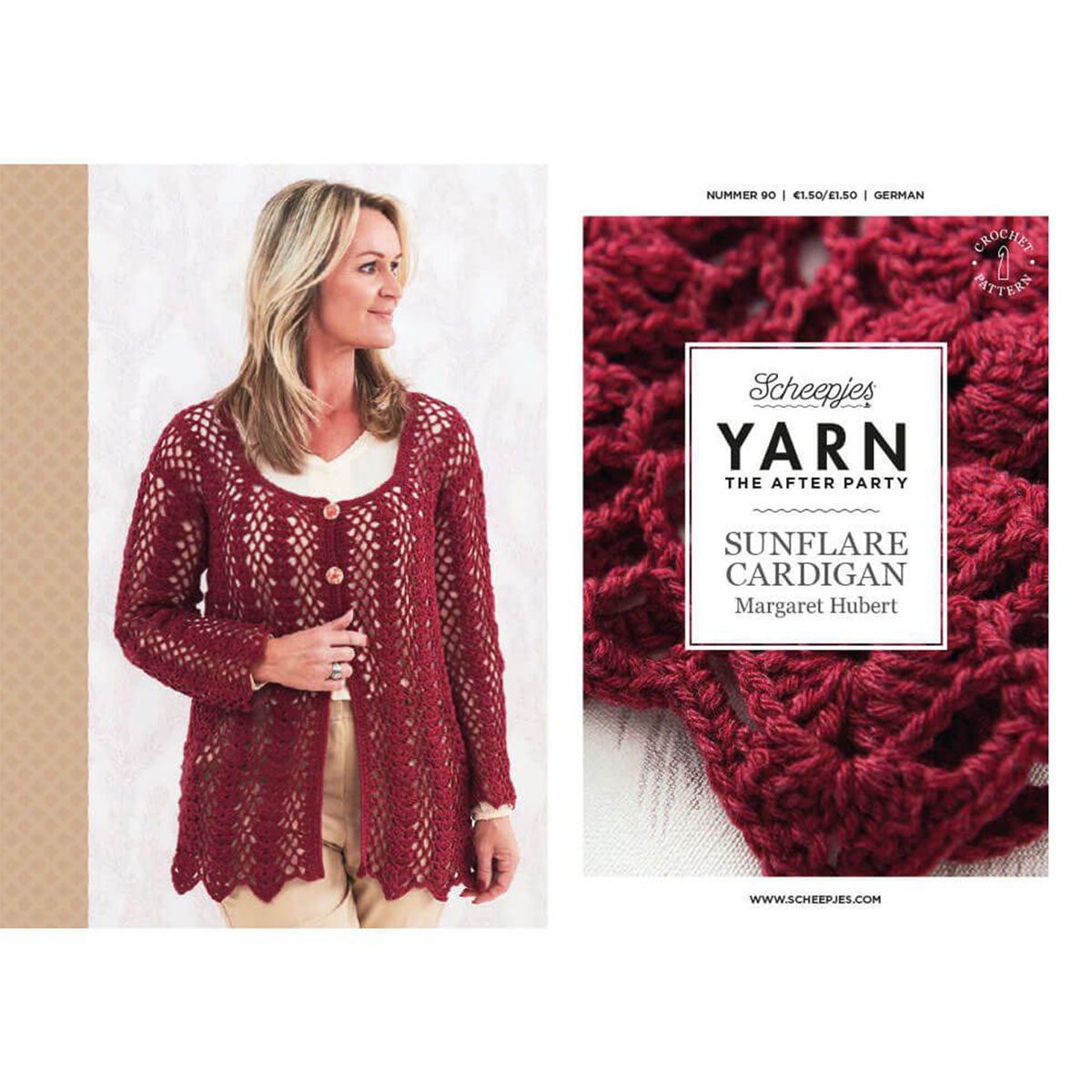 Scheepjes YARN The After Party Patterns - 90 Sunflare Cardigan - Extra Image
