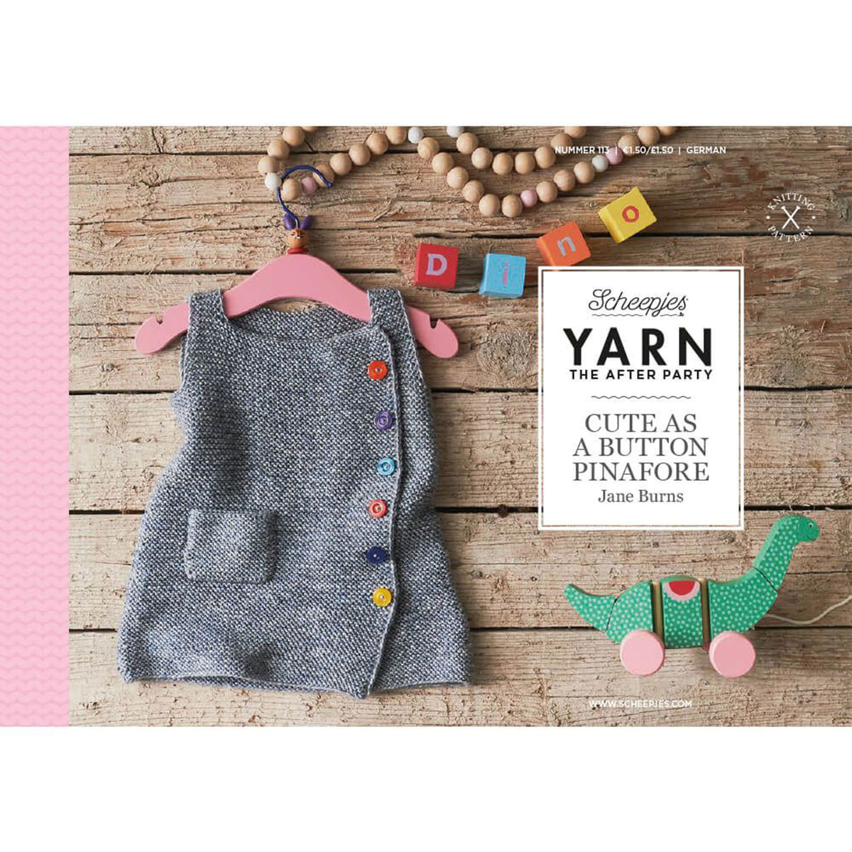 Scheepjes YARN The After Party Patterns - 113 Cute Button Pinafore - Zoom Image
