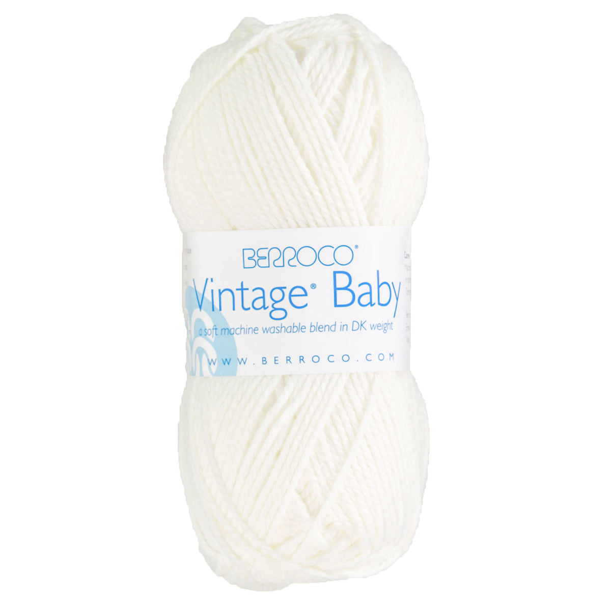 Berroco Vintage Baby Yarn - 10001 Snow White - Zoom Image
