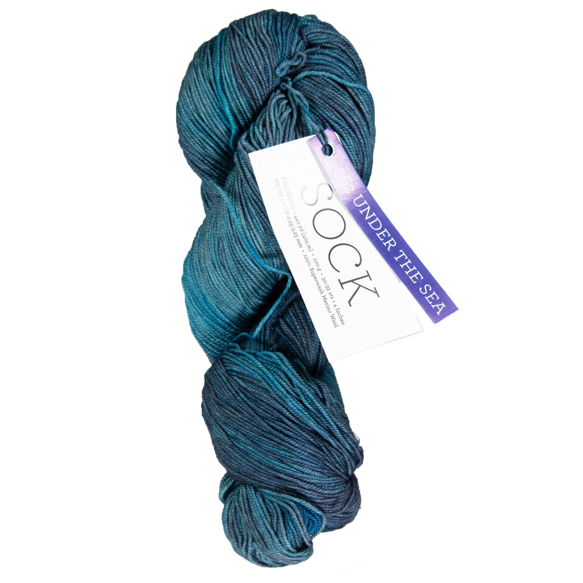 Malabrigo Sock Yarn - 362 Under the Sea - Zoom Image