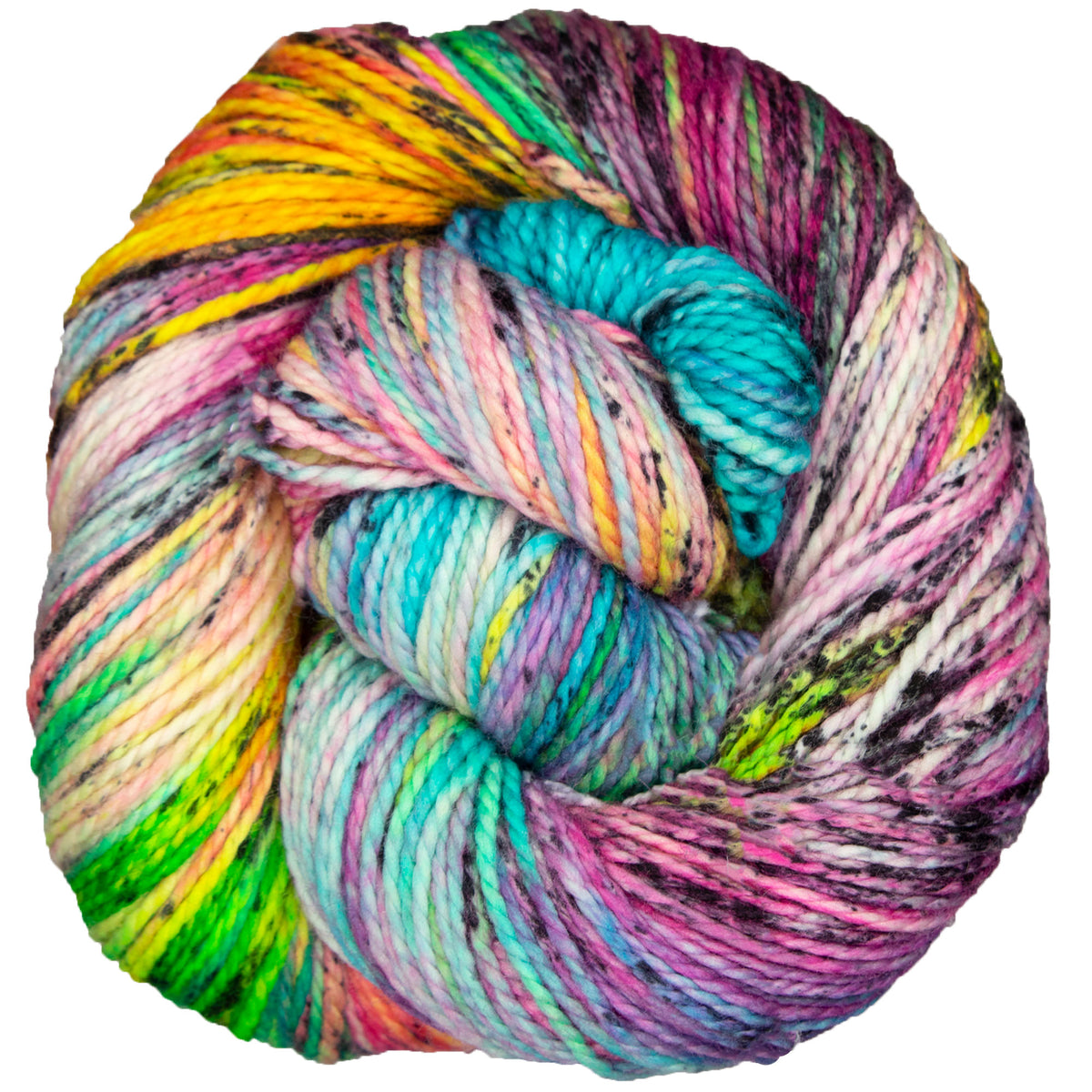 Madelinetosh Farm Twist Yarn - Electric Rainbow - Zoom Image