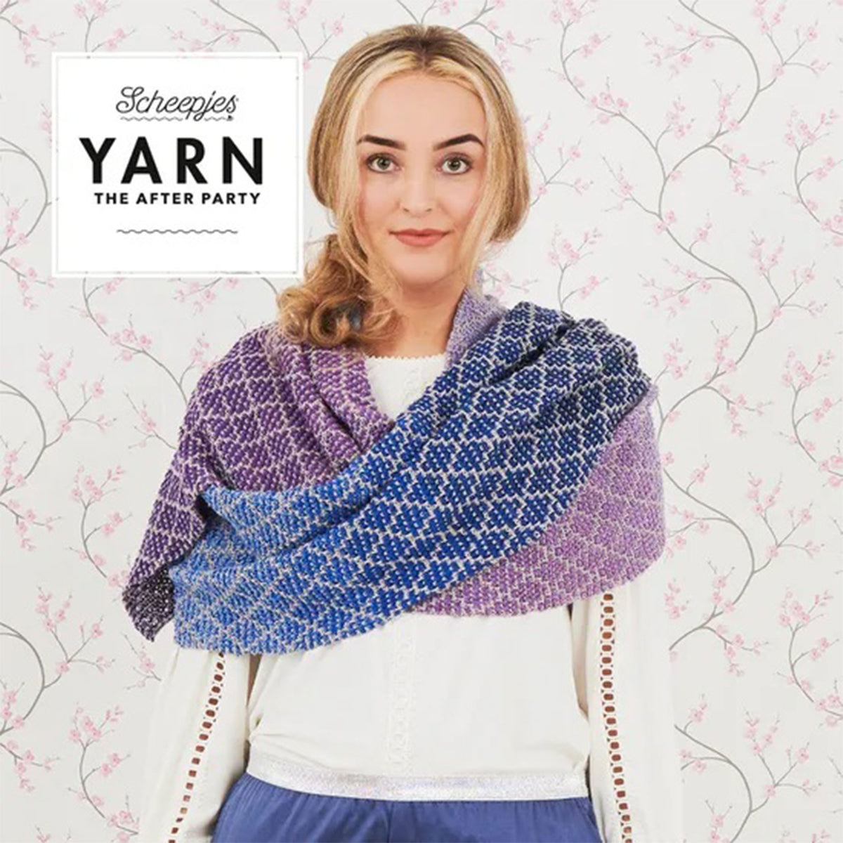 Scheepjes YARN The After Party Patterns - 71 Lavender Trellis Wrap - Zoom Image
