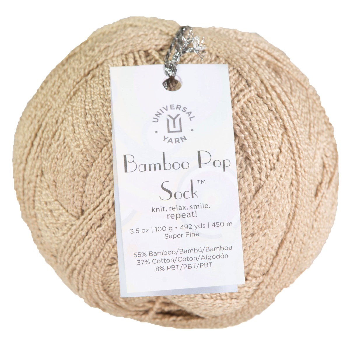 Universal Yarn Bamboo Pop Socks Yarn - 618 Silt - Zoom Image
