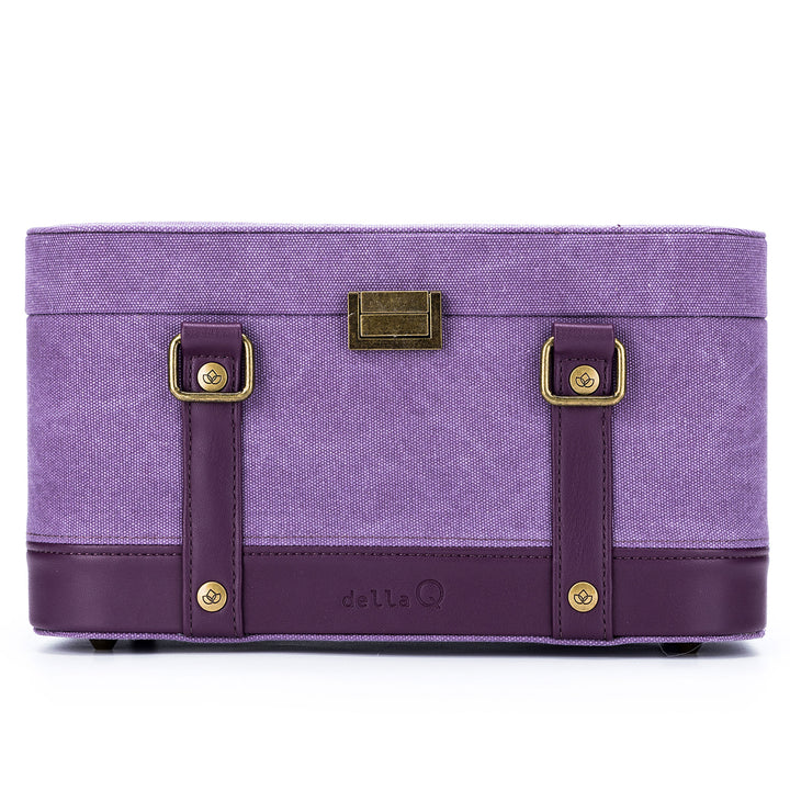 della Q Maker's Train Case - Plum - Zoom Image