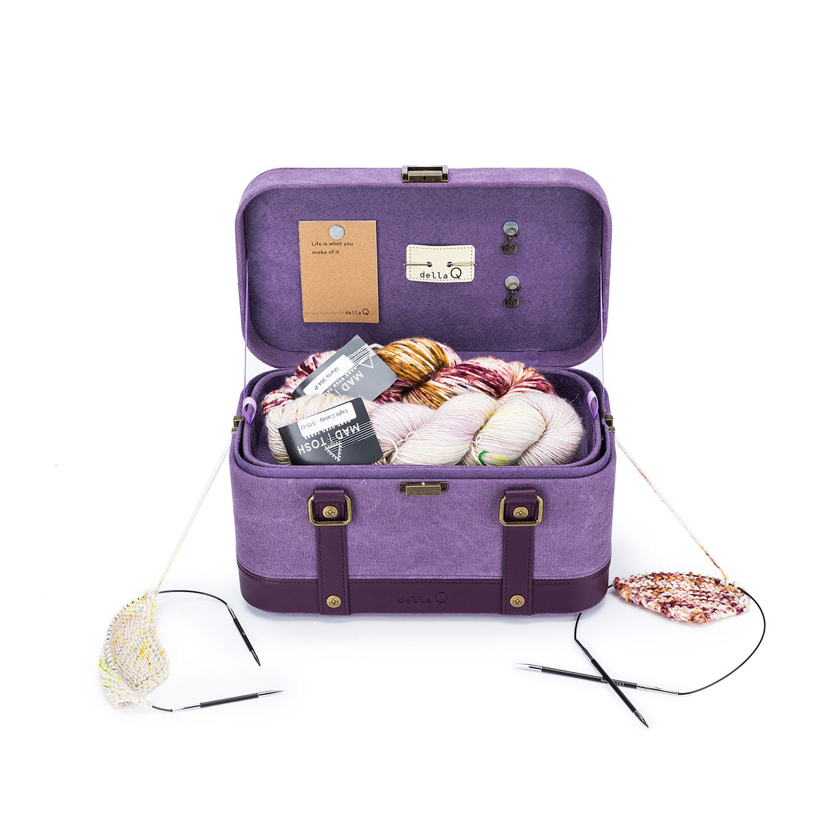 della Q Maker's Train Case - Maroon - Extra Image