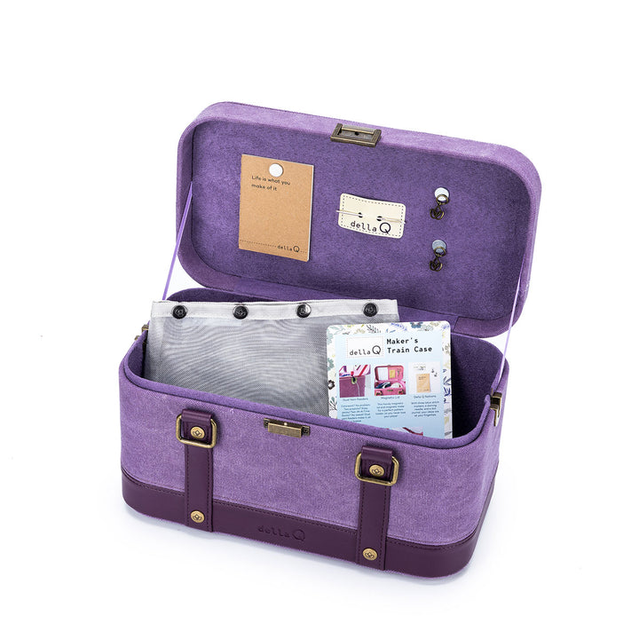 della Q Maker's Train Case - Maroon - Extra Image