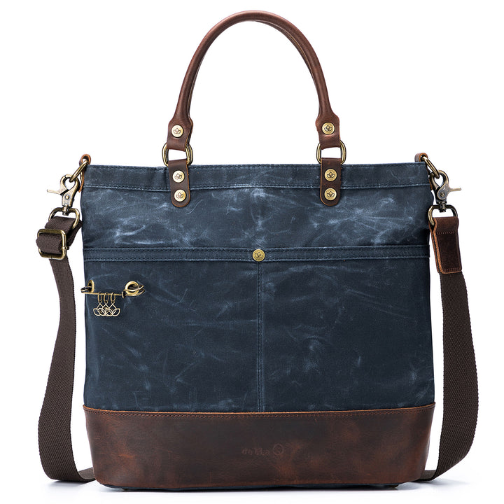 della Q Maker's Canvas Tote - Blue - Zoom Image