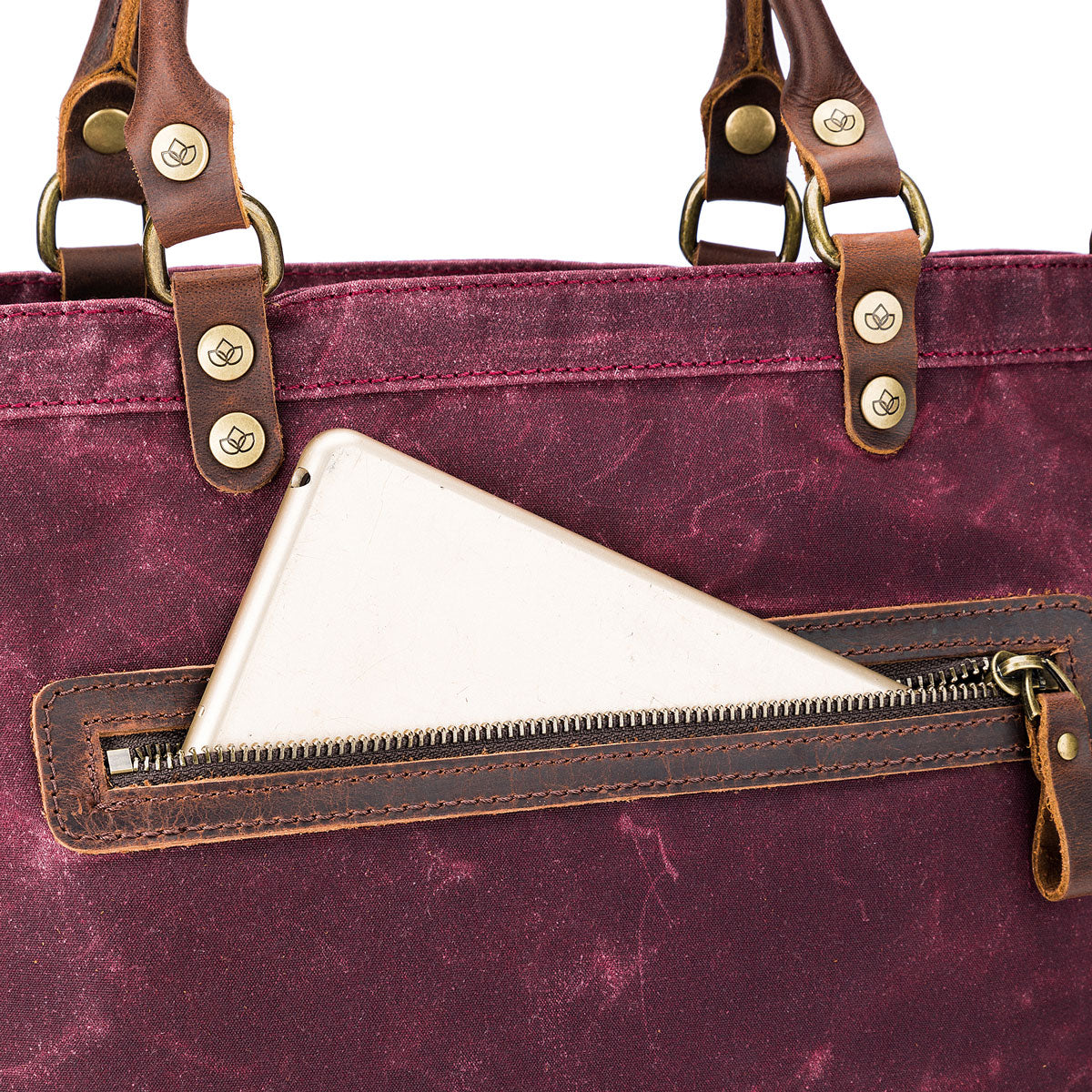 della Q Maker's Canvas Tote - Red - Extra Image