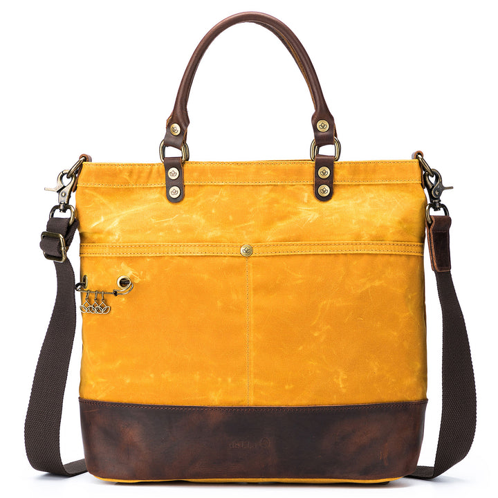 della Q Maker's Canvas Tote - Mustard - Zoom Image
