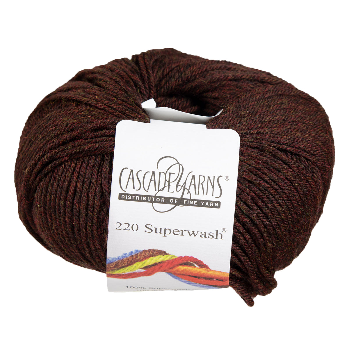 Cascade Yarns 220 Superwash Yarn - 0863 Cordovan - Zoom Image
