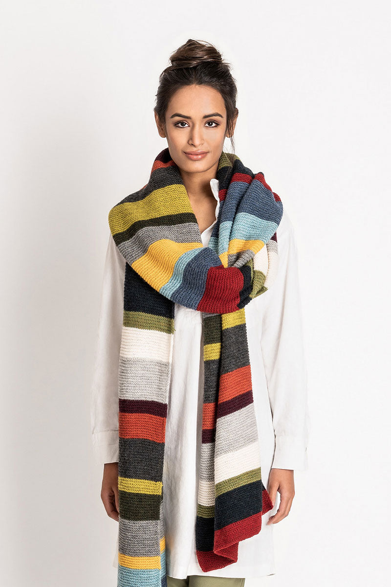 Blue Sky Fibers Traveler's Series Patterns - 14 Color Woolstok Light Wrap - PDF Download - Extra Image
