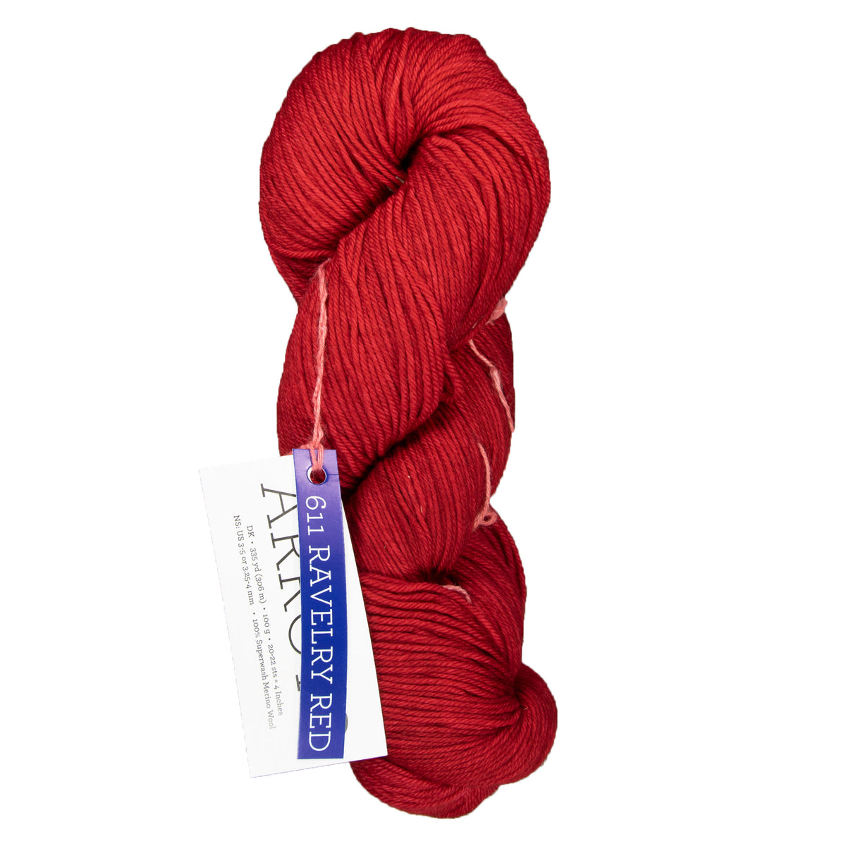 Malabrigo Arroyo Yarn - 611 Ravelry Red - Zoom Image
