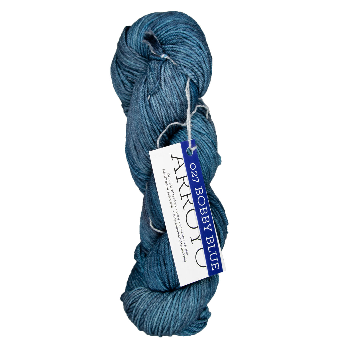 Malabrigo Arroyo Yarn - 027 Bobby Blue - Zoom Image
