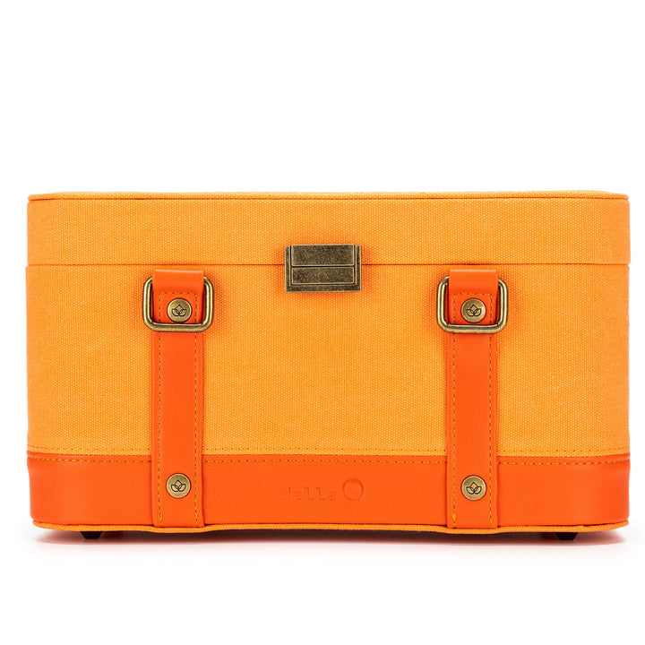 della Q Maker's Train Case - Orange - Zoom Image