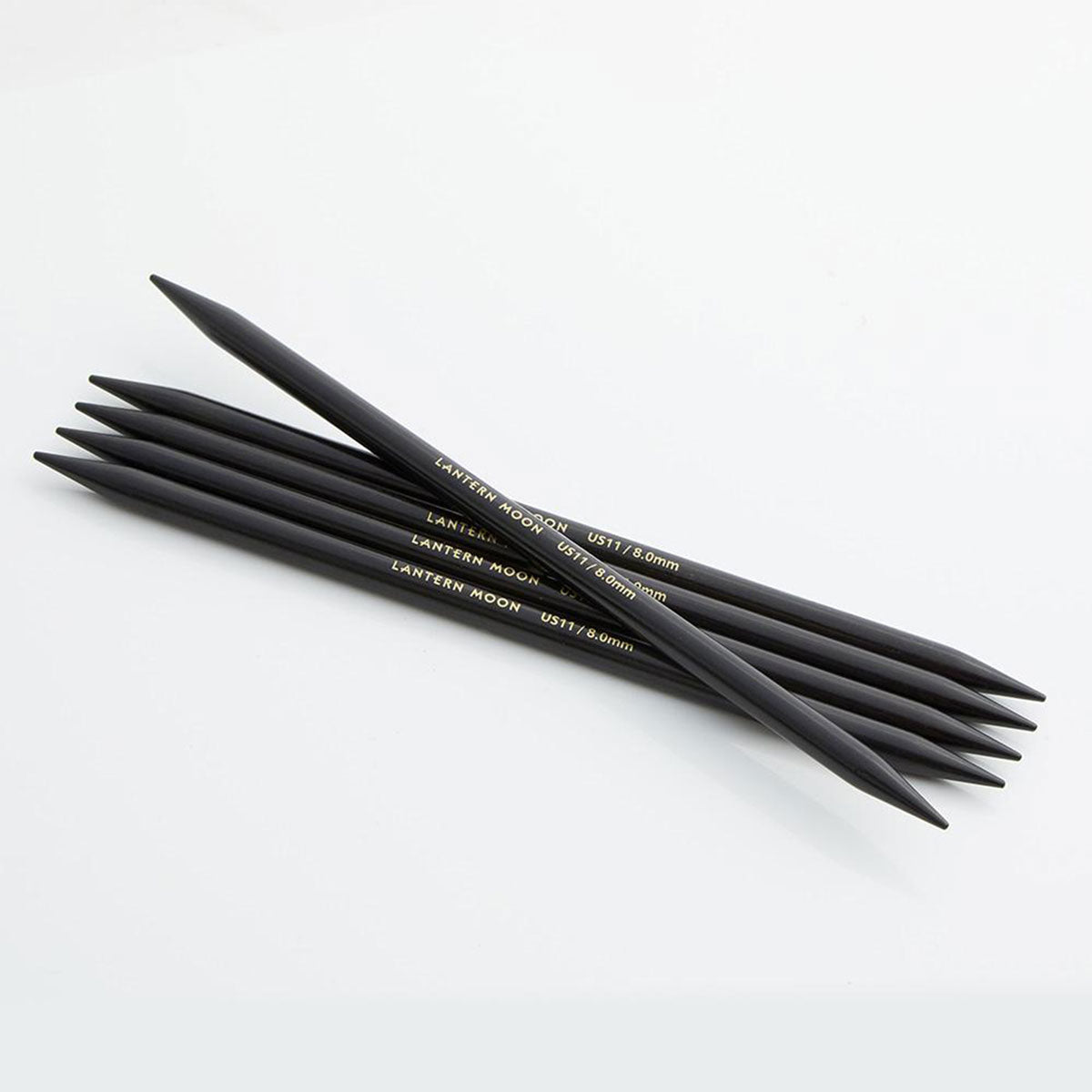 Lantern Moon Ebony Double Pointed Needles - US 8 (5.00mm) - 6" - Extra Image
