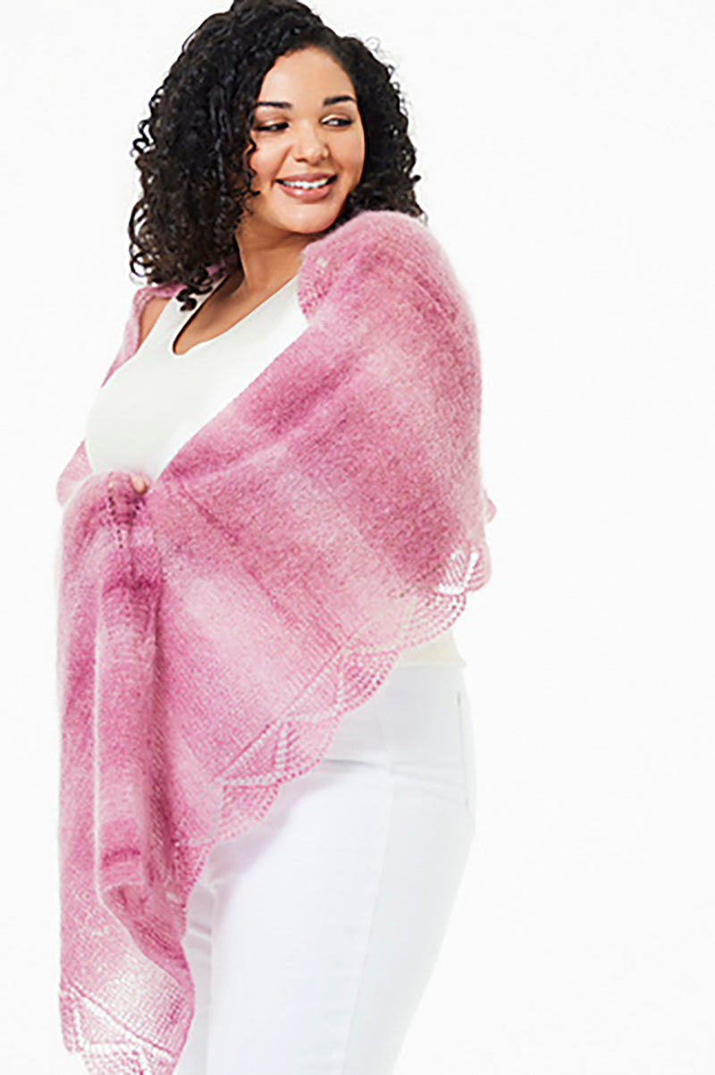 Rowan Kidsilk Haze Colour Patterns - Edie Wrap - PDF Download - Extra Image