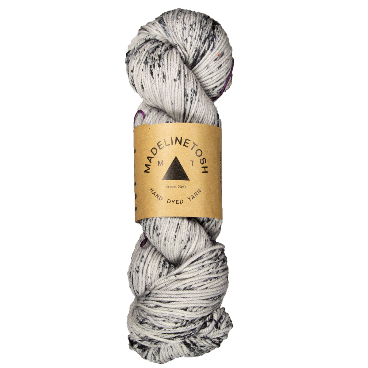 Madelinetosh Tosh DK Yarn - Astrid Grey/ Optic - Zoom Image