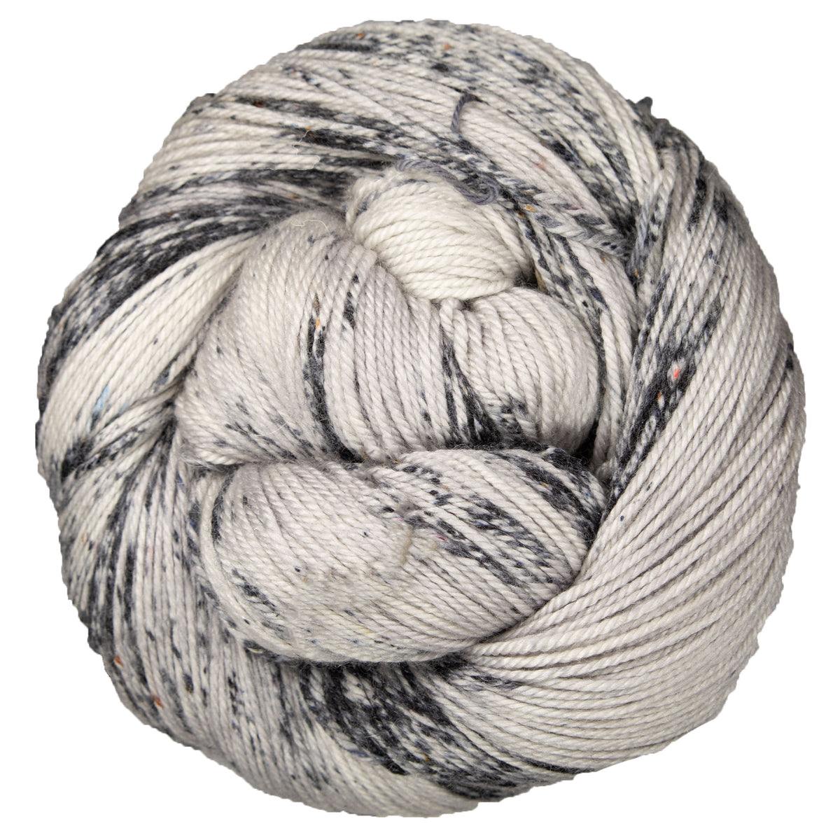Madelinetosh Pashmina Yarn - Astrid Grey/ Optic - Zoom Image
