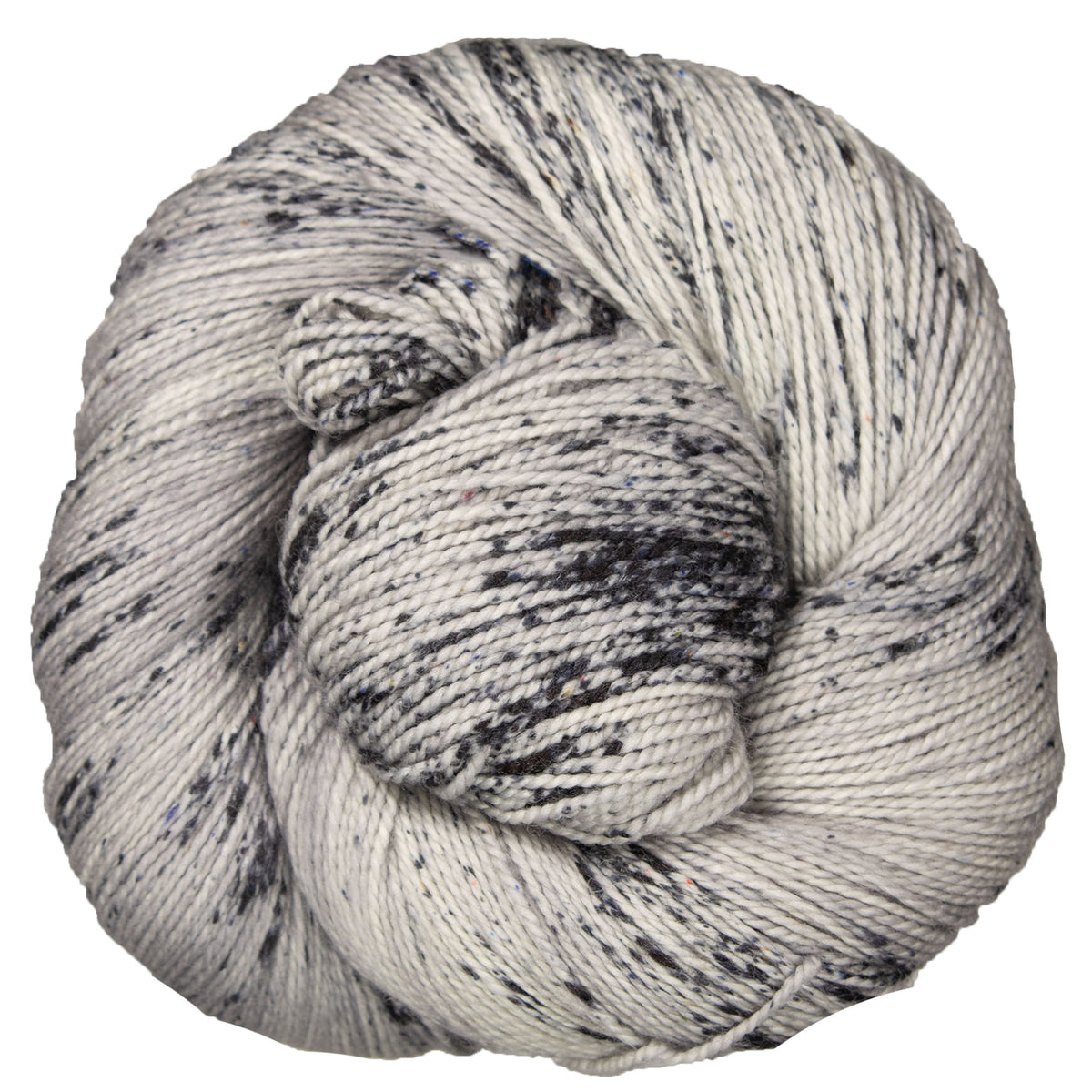 Madelinetosh Tosh Sock Yarn - Astrid Grey/ Optic - Zoom Image
