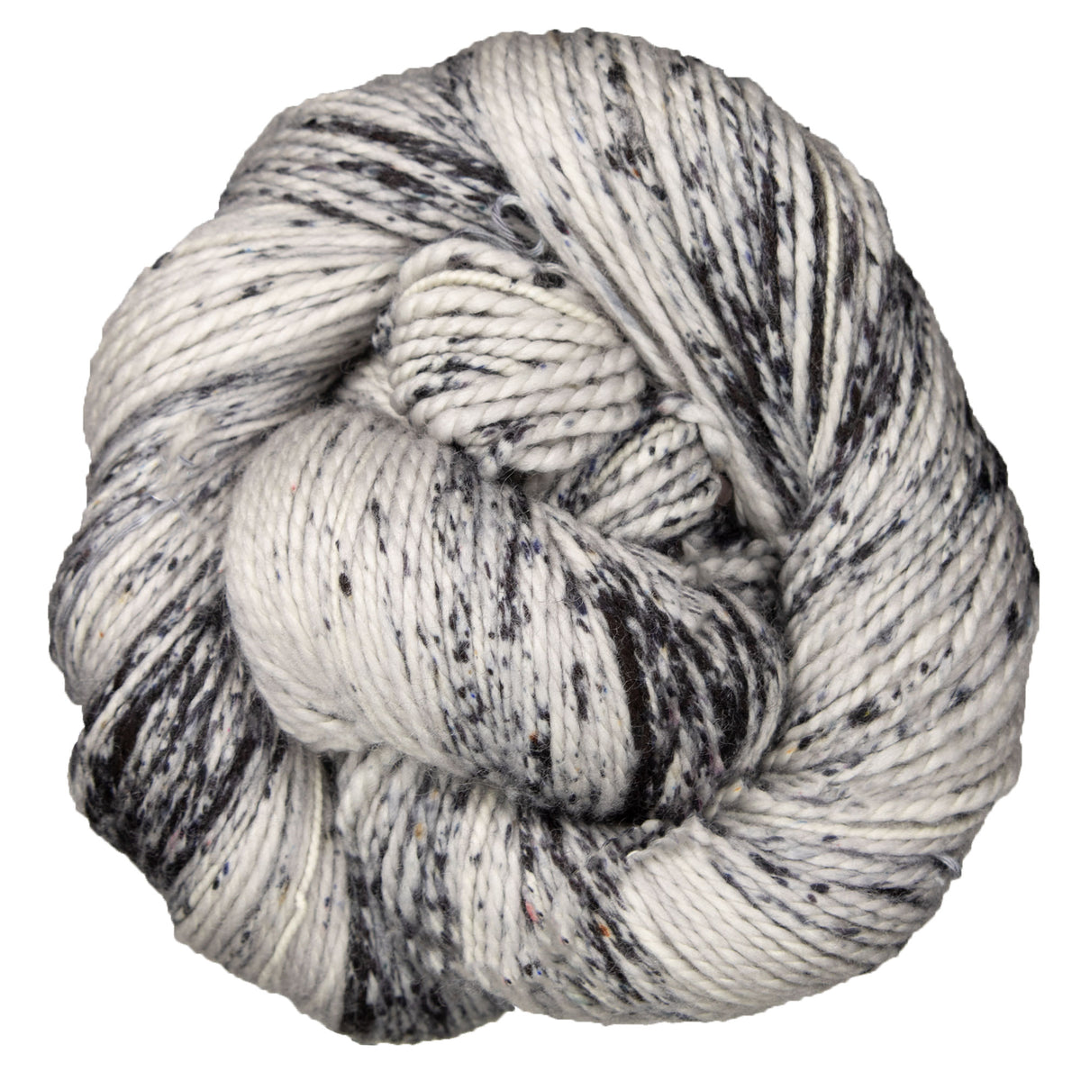 Madelinetosh Farm Twist Yarn - Astrid Grey/ Optic - Zoom Image
