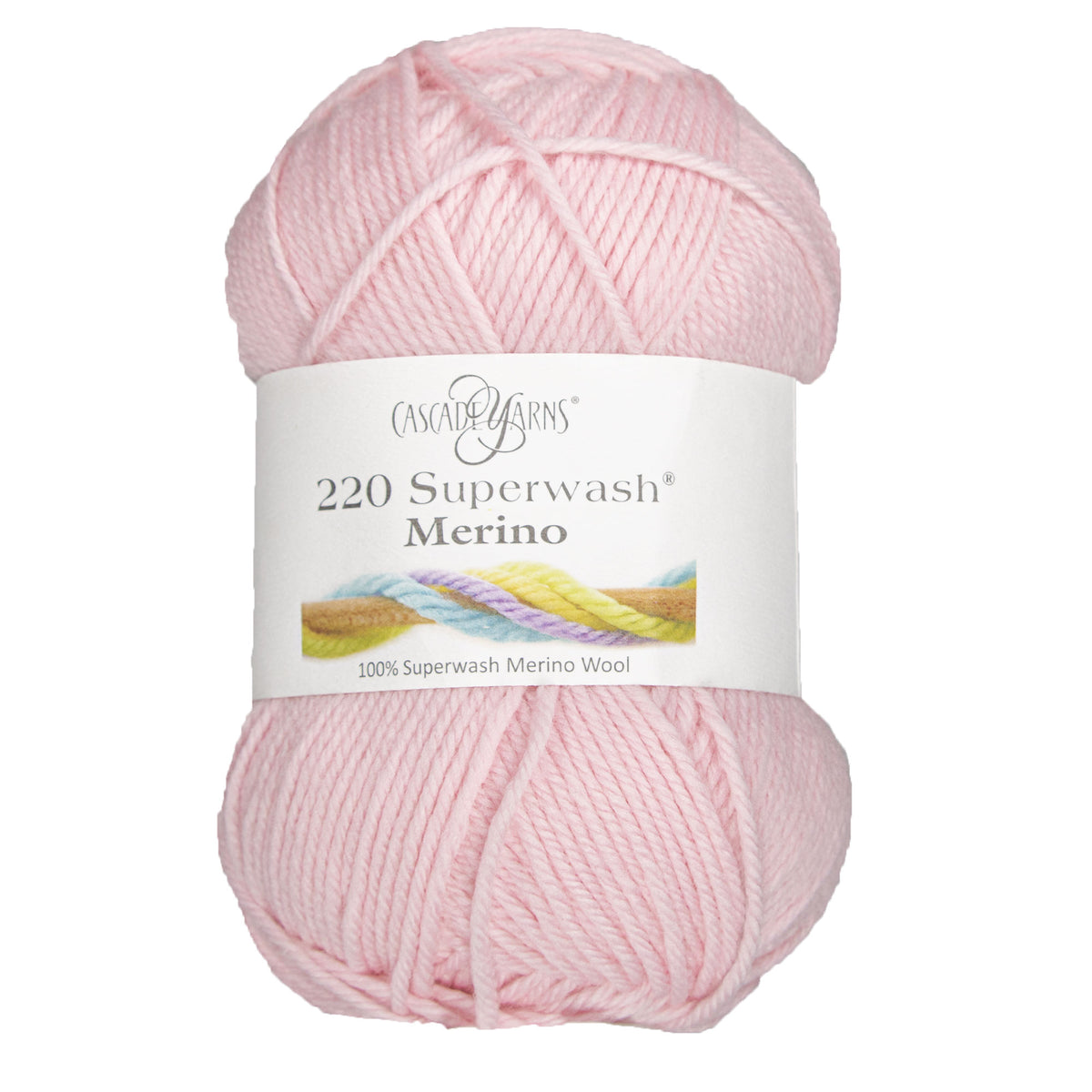 Cascade Yarns 220 Superwash Merino Yarn - 123 Pink Pearl - Zoom Image