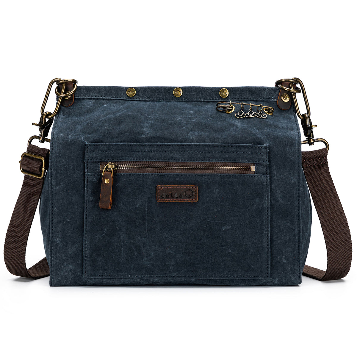 della Q Maker's Canvas Rucksack - Blue - Zoom Image
