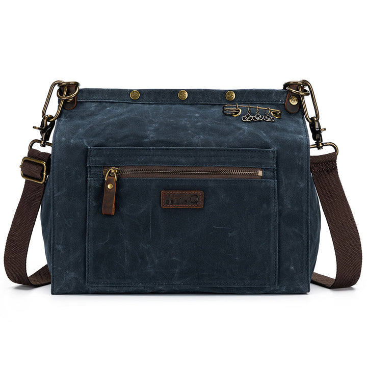 della Q Maker's Canvas Rucksack - Blue - Extra Image