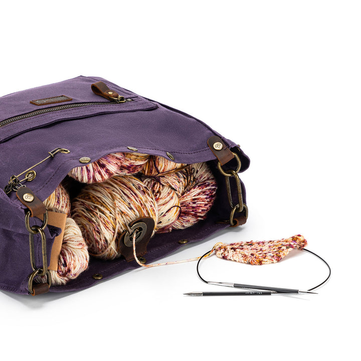 della Q Maker's Canvas Rucksack - Purple - Extra Image