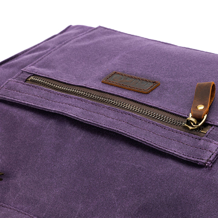 della Q Maker's Canvas Rucksack - Purple - Extra Image