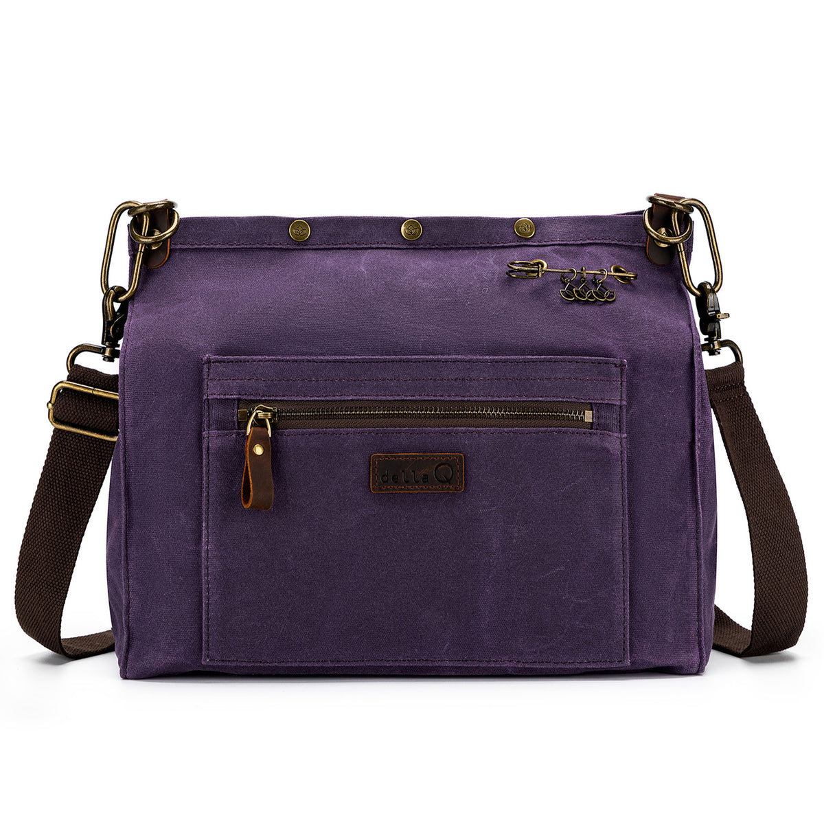 della Q Maker's Canvas Rucksack - Purple - Zoom Image