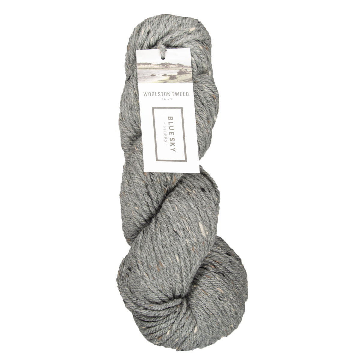Blue Sky Fibers Woolstok Tweed (Aran) Yarn - 3303 River Rock - Zoom Image
