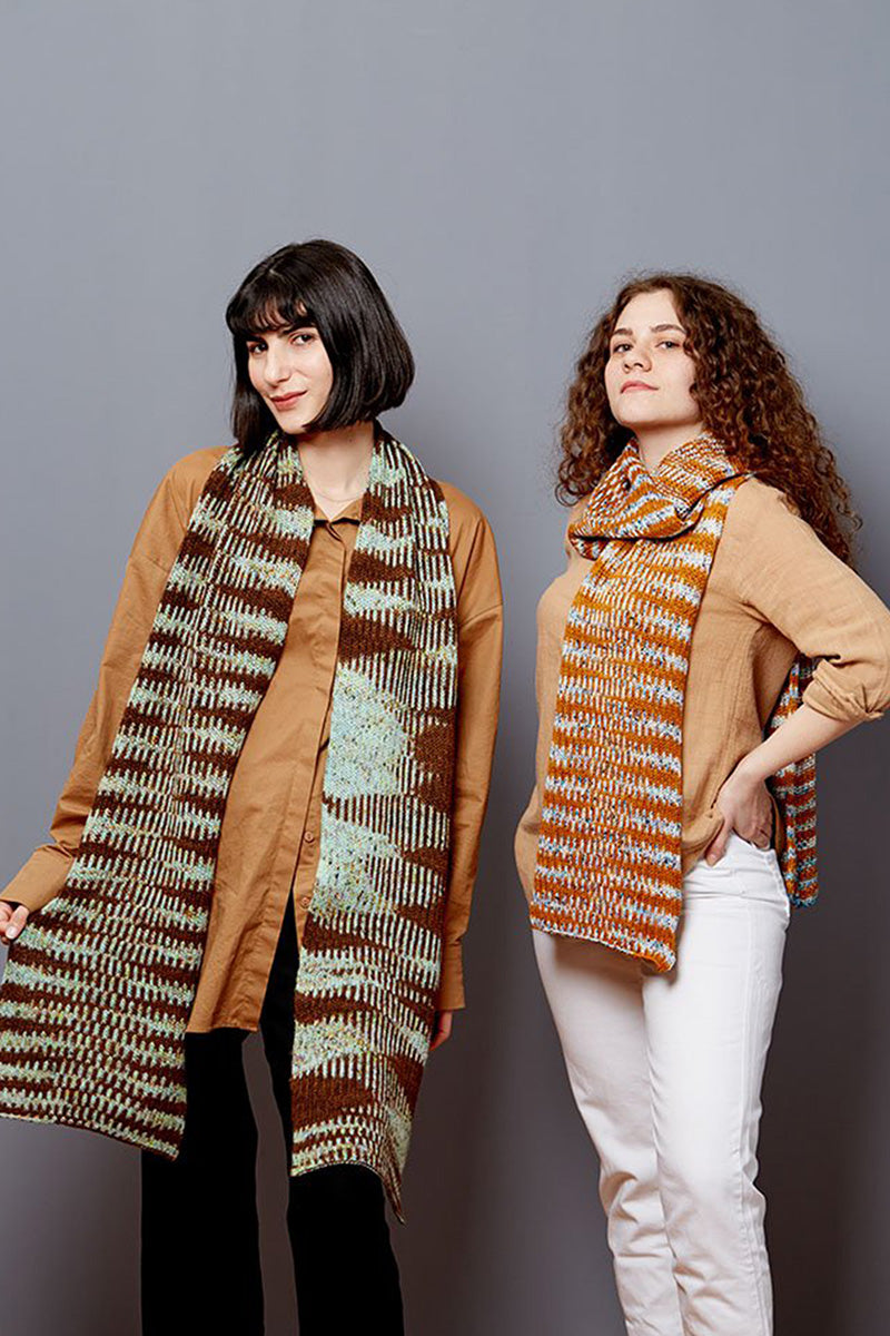 Gusto Wool Carmen Patterns - Flicker Scarf - PDF Download - Extra Image