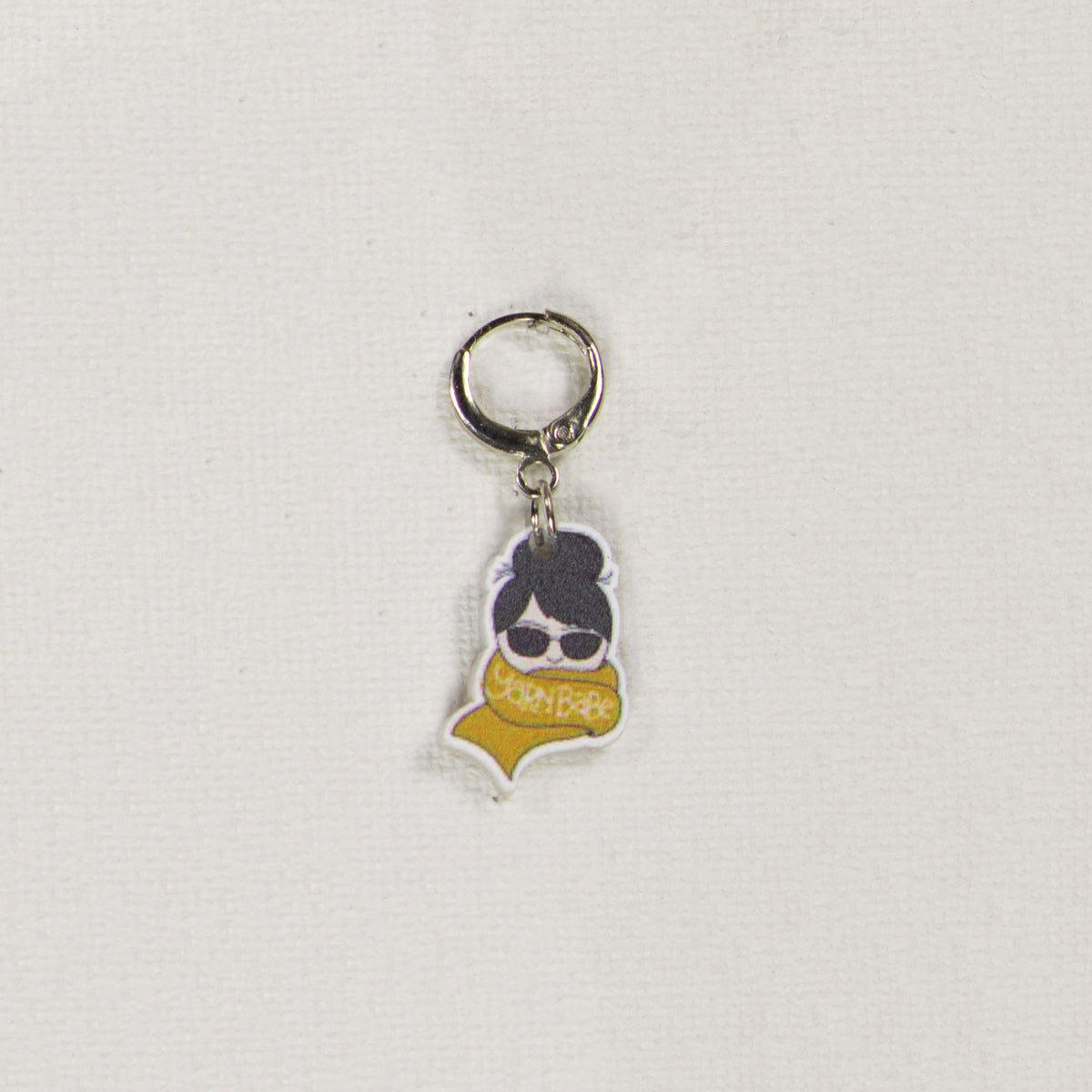 Jimmy Beans Wool Yarn Babe Accessories - Yellow Scarf Stitch Marker - Zoom Image
