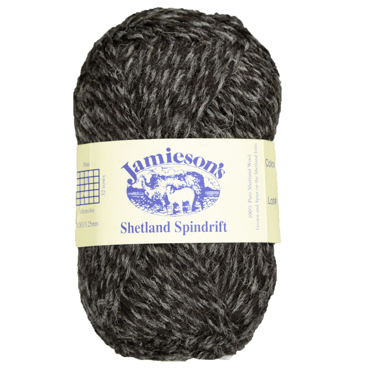 Jamieson's of Shetland Spindrift Yarn - 109 Black/Shaela - Zoom Image
