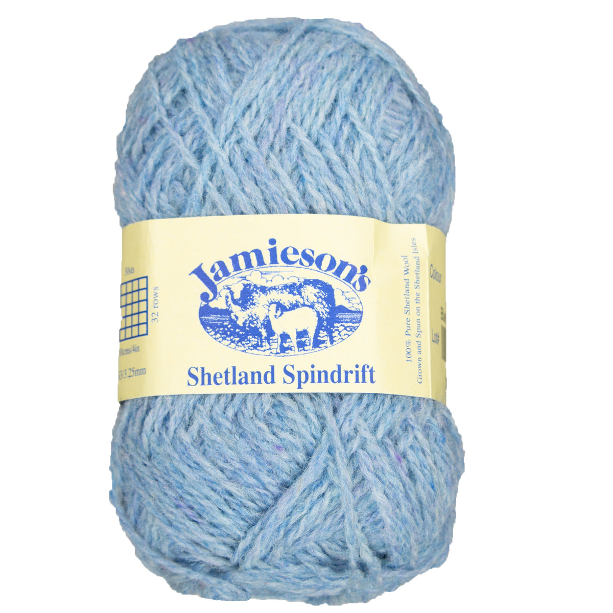 Jamieson's of Shetland Spindrift Yarn - 134 Blue Danube - Zoom Image
