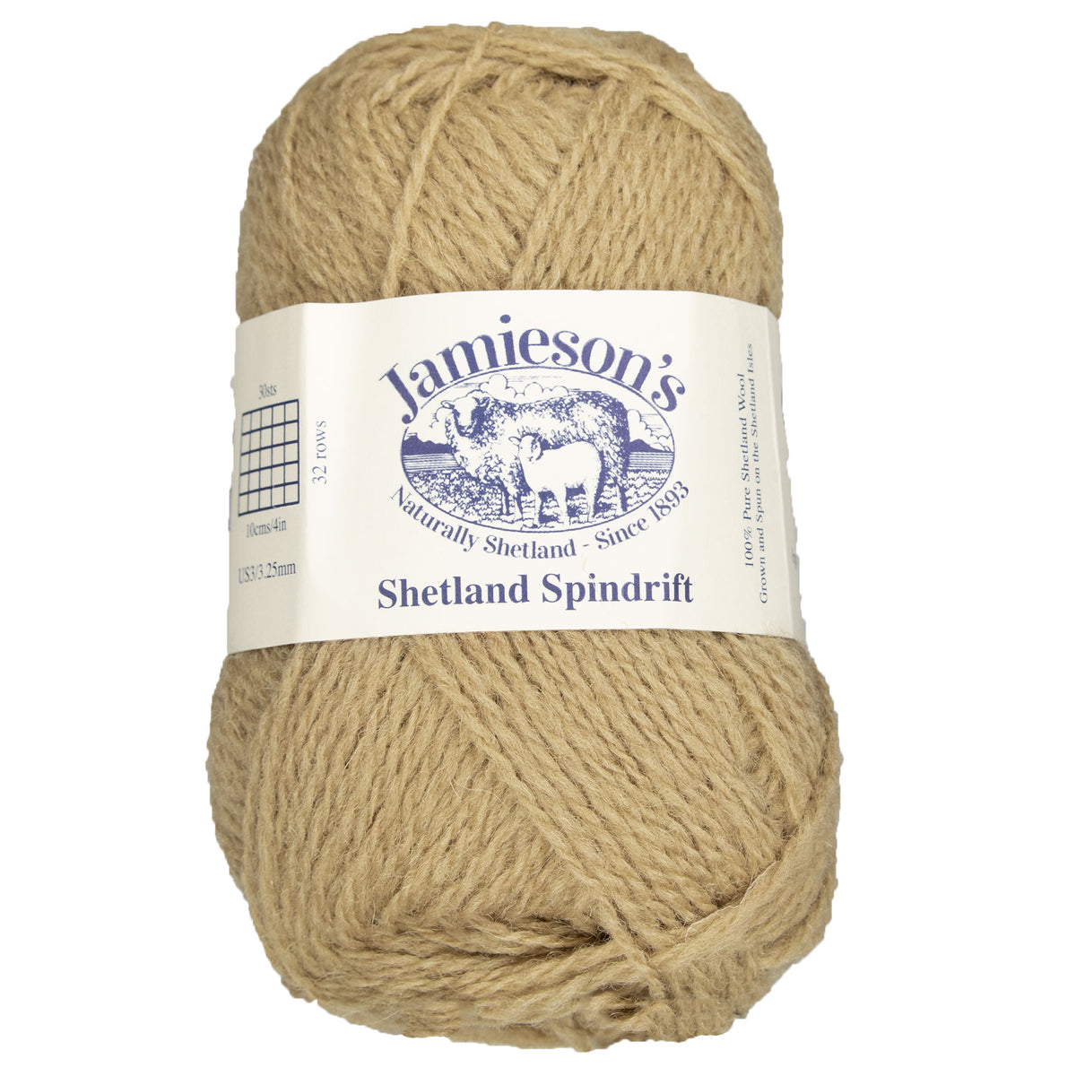 Jamieson's of Shetland Spindrift Yarn - 342 Cashew - Zoom Image
